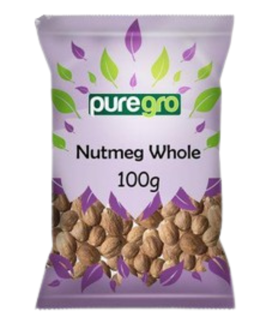Puregro Nutmeg whole 100g, 100g