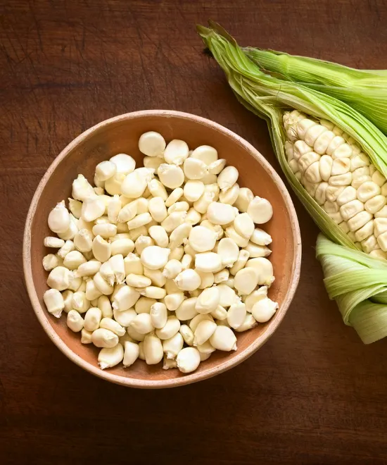 Peeled white maize Corn 4kg Corn Grits, 4kg