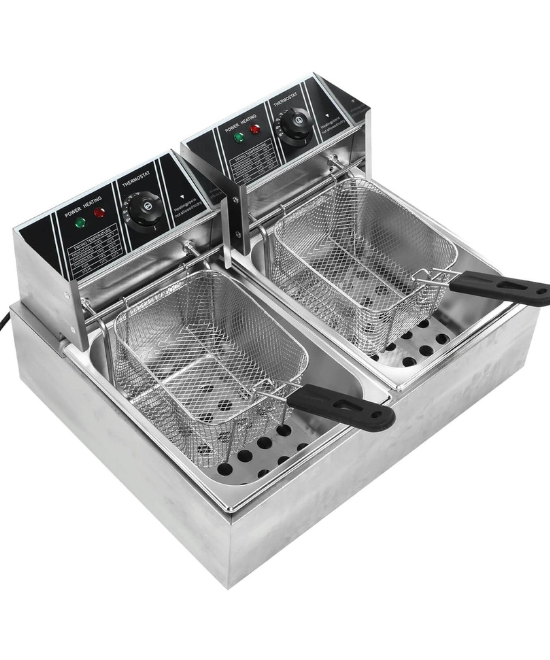Commercial fryer double 3.5kw Countertop, 1 item / set