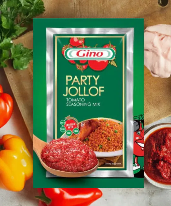 Gino Party Jollof (Tomato Satchet) Pack of 10, Pack of 10