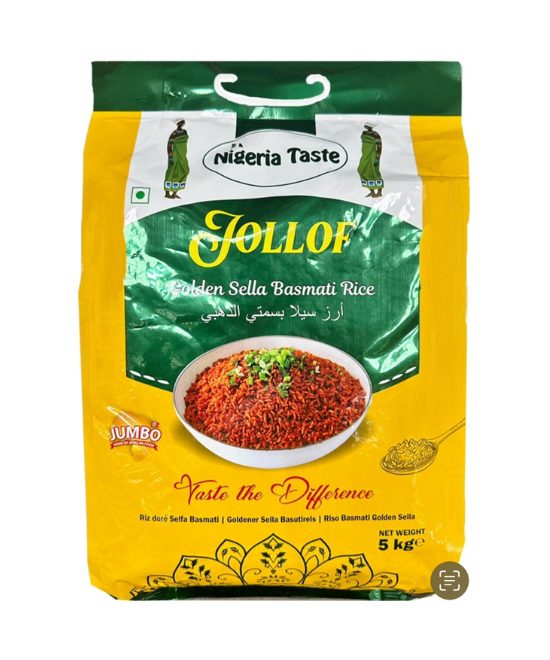 Nigeria Taste Jollof Golden Sella Basmati Rice 5kg, 5kg