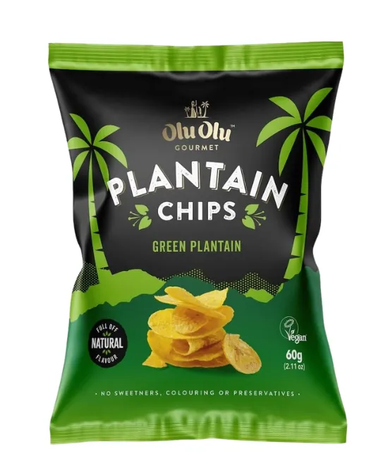 Olu Olu Plantain Chips Green – SINGLE, 1 item