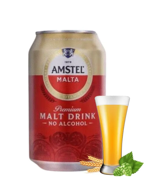 AMSTEL Malta Can Pack of 6 Malt drink, Pack of 6