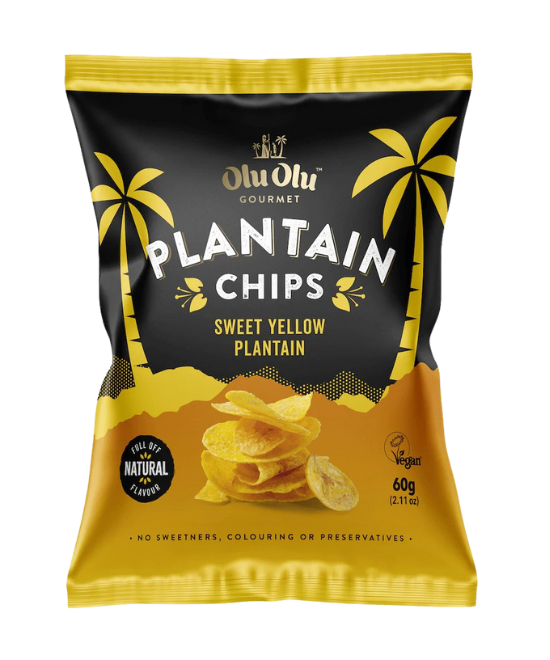 Olu Olu Plantain Chips (Sweet) – Yellow – SINGLE, 1 item