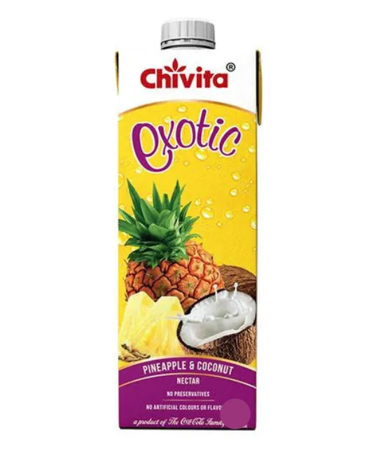Chivita Exotic Pineapple Coconut 1L x 10 Pack of 10, 10 × 1L