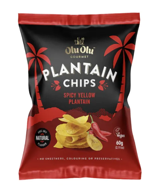 Olu Olu Plantain Chips (Chilli) – Red – SINGLE, 1 item