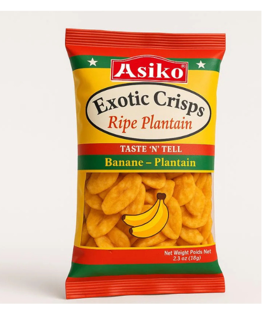Asiko Exotic Chilli Plantain Chips 75g – Red – SINGLE, 75g