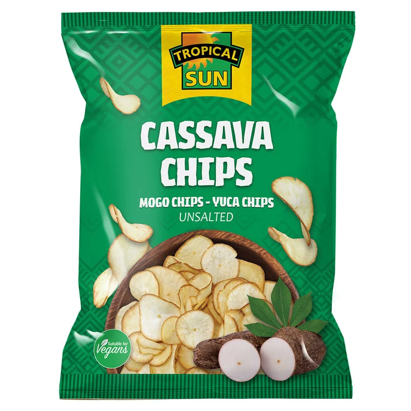 Tropical Sun Cassava Chips - Unsalted, 80 g